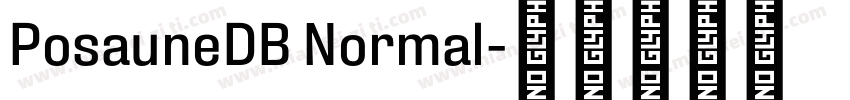 PosauneDB Normal字体转换